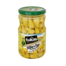 YELLOW PICKLED HOT PEPPER 370G TUKAS (TURKISH)